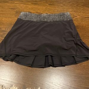 black long lulu lemon skirt